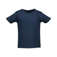 thumbnail image 3 of Marky G Apparel Baby and Toddler Short-Sleeve T-Shirts 100% Cotton Jersey Crew-Neck Tee, 24M, Heather/Navy/Heather(Pack of 3), 3 of 6
