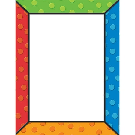 Eureka Eu-812126 Polka Dots Computer Paper