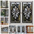 thumbnail image 6 of Diamond Geometry Stained Glass Window Film, 17.7 x 39.3 Inch Static Cling Privacy Film, Sun Blocking Removable Decor Glass Cover for Bathroom Living Room Home Decoration, 6 of 6