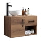 thumbnail image 2 of Mueble para Baño Gabinete Organizador con Llave Monomando Lavabo con Escurridor cafe, 2 of 8