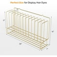 thumbnail image 2 of UBesGoo Hair Color Organizer Rack, Wall Mount 26" Metal Salon Storage for Dye Tubes, Gold, 2 of 7