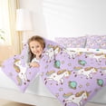 thumbnail image 4 of Castle Fairy Cartoon Unicorn Queen Comforter Set,Cosmos Planet Bedding Comforter Set, 4 of 8