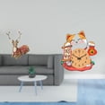 thumbnail image 2 of Figuras de renos,Figuras de reno,alce,ciervo,estatua,decoración del hogar,Reloj de pared,Reloj de pared silencioso para amantes de los gatos,Bonito reloj de pared para dormitorios infantiles., 2 of 8