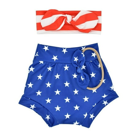 

nsendm Toddler Baby Girls Leopard Watermelon Printed Floral Shorts Headband Set Girls Bicycle Shorts Shorts Blue 12-18 Months