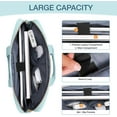 thumbnail image 3 of MOSISO Laptop Bag Briefcase for Women&Men Square Quilted Computer Messenger Bag Office Travel Business with 3 Pockets&Strap, 3 of 7