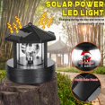thumbnail image 1 of Solar Powered Lighthouse, Decorative Led Rotating Solar Smoke Towers, Waterproof Ip 44 Led Solar Light For Garden, Lawn, Patio, Black, 1 of 3