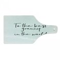 thumbnail image 1 of Grandma Cutting Board, Brush Calligraphy Hand Drawn Words the Best Granny in the World Monochrome Design, Tempered Glass Cutting and Serving Board, Wine Bottle Shape, Black White, by Ambesonne, 1 of 1