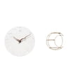 thumbnail image 1 of Reloj de pared decorativo silencioso y estante colgante de metal de 3 niveles para el hogar, la oficina, la cocina o . Decoración moderna, m, 1 of 8
