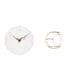 thumbnail image 1 of Reloj de pared,Reloj de pared decorativo para baño o dormitorio,Reloj de pared redondo silencioso,sin tictac,ideal para regalar.,Estante de pared,Estantería metálica de pared de 3 niveles, 1 of 8