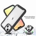 thumbnail image 5 of Decase For iPhone 13 (6.1 inch),Rubber Shockproof Soft TPU Bumper Two-layer Protector Hard PC Case Cover,Black, 5 of 6