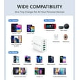 thumbnail image 3 of TAOHAI 50W USB-C Wall Charger, 5-Port PD Fast Charging Adapter for iPhone 15/14/13 Pro Max, iPad, Switch, 3 of 7