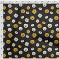 thumbnail image 4 of Soimoi Floral Printed, Poly Canvas Fabric, Decor Sewing Fabric by The Yard 56 Inch Wide,Decorative Fabric for Curtains Tote Bags, Yellow & Black, 4 of 5