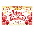 thumbnail image 2 of BKRE Large Merry Banner 71x45 Inch Red Outdoor Sign For Yards Homes Indoor Party And Photo Booth, 2 of 6