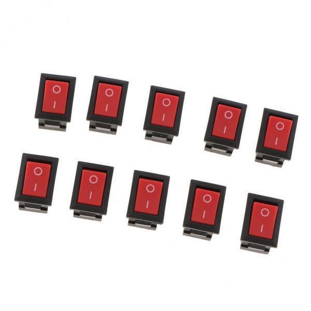 4 Interruptores s de 2 Pines para Barco, 250 V, 6 a, para Coche, Motocicleta (paquete de 10) 4 piezas