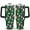 Dark Green Puppy, variant on Cute Cartoon Santa Claus and Snowflakes 40 Oz Tumbler with Handle Lid and Straw Stainless Steel Double Walled Vacuum Insulated Cup Merry Christmas Gifts Tumbler for Women Men Friends Outdoor Indoor