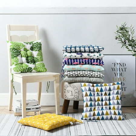 

Wirlsweal Square Chair Cushion with Strap EPE Strong Flexibility Seat Cushion Pad for Work