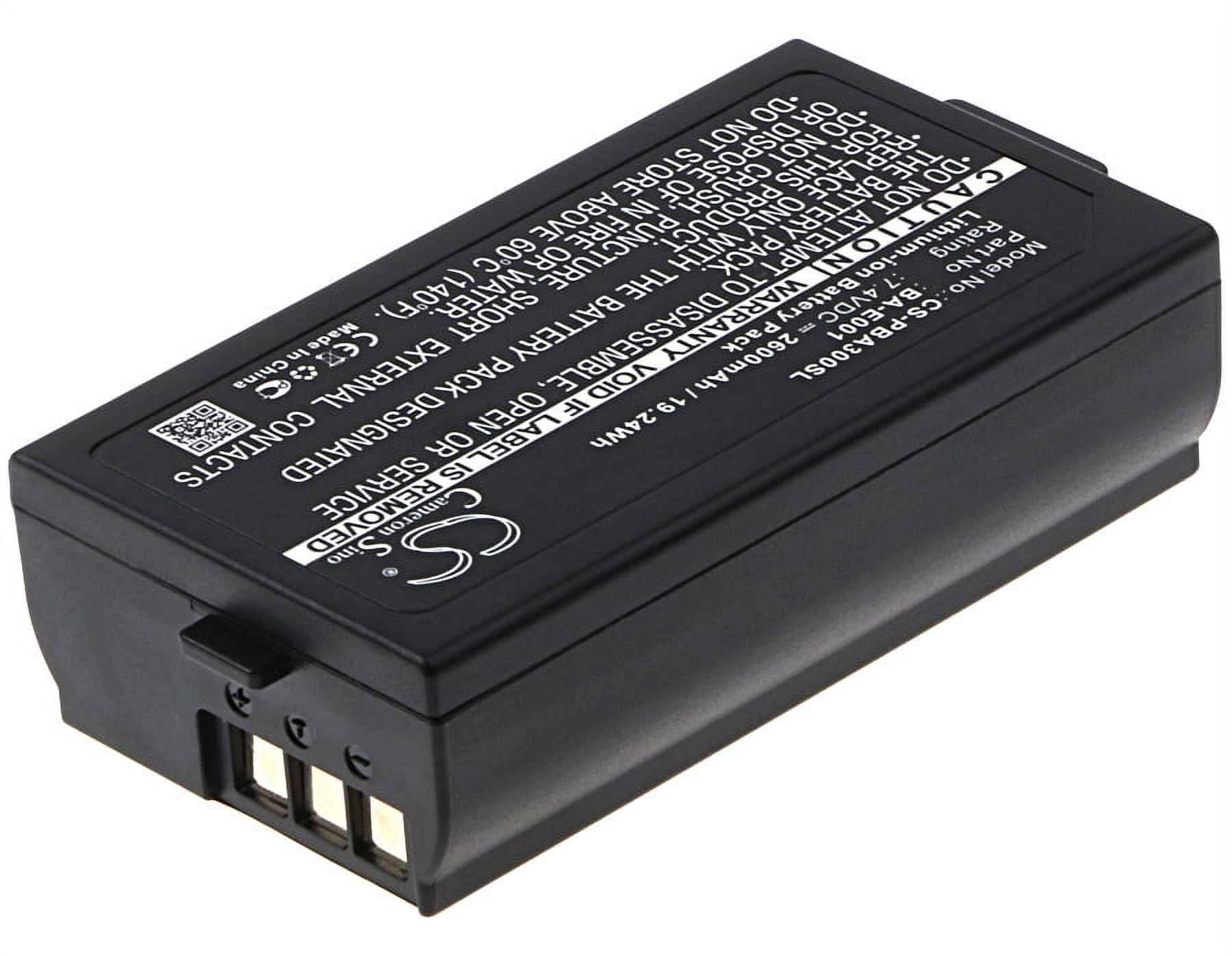 Replacement Battery for Brother PT-E300,PT-E500,PT-E550W,PT-H300,PT-H300LI,PT-H500LI,P-touch H300/LI,PT-P750W,PN:BA-E001/PJ7,2600mAh