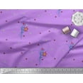 thumbnail image 1 of Soimoi Poly Georgette Fabric Leaves & Lily Floral Print Fabric by the Yard 42 Inch Wide, 1 of 3
