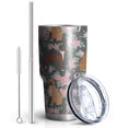 thumbnail image 2 of 30oz Cute Boxer Dog and Flowers Florals Tumblers Stainless Steel Tumbler with Lid and Straw,Vacuum Insulated Double Wall Travel Tumbler Cups Mug with Cleaning Brush for Coffee,Tea, 2 of 7