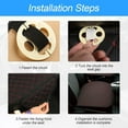 thumbnail image 5 of 3PCS Set Car Seat Cushion for Front and Back Seat, 3D Soft Linen Breathable Auto Seat Cover, Comfort Non-Slip Rubber Bottom, Car Accessories (grey/3PCS), 5 of 5
