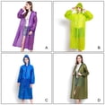 thumbnail image 3 of Naiovety Chubasquero para adultos Impermeable con cordón ajustable Chubasquero plegable Tamaño libre Ropa impermeable Reutilizable Manga larga Type2 NO2, 3 of 6