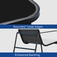 thumbnail image 5 of Uforic 3 Pieces Outdoor Patio Conversation Set, Textilene Patio Bistro Set with Coffee Table, Modern Rocking Bistro Chair - Black, 5 of 6