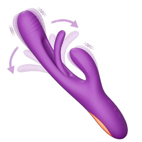 TLUDA Rabbit Vibrator for Women Tapping G-Spot Vibrator, Adult Sex Toys for Women Purple