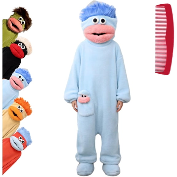 Monster Onesie, Big Mouth Monster Onesie, Green Plush Monster Onesie Pajamas, With Soft Fabric, Long Sleeves Soft Plush Loungewear