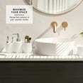 thumbnail image 6 of Hearth & Harbor 21 Piece Bathroom Sets with Shower Curtain and Rugs and Accessories, White, 6 of 8