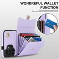 thumbnail image 4 of Dteck for Samsung Galaxy S21 Ultra Wallet Case, PU Leather Case with Card Holder Crossbody Lanyard Wrist Strap, RFID Blocking Protective Case for Samsung Galaxy S21 Ultra 5G,Purple, 4 of 9