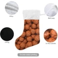 thumbnail image 3 of Coolnut 17.7 Inch Christmas Stockings, 1 PCS 3D Orange Basketball Presonalized Large Stocking Sock for Family Holiday Xmas Party Decorations, 3 of 7