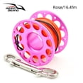 thumbnail image 4 of maskred Keep Diving FXL-952 Spool Reel Portable Solid Color Polyester Rope Reels Outdoor Sports Accessories with Double End Hook Rose Red 30m, 4 of 6