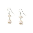 thumbnail image 2 of Cultured Freshwater White Pearl Earrings in Sterling Silver, 2 of 4