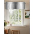 thumbnail image 2 of Gray White Ombre Curtain Valances for Windows, Greyish Gradient Minimalist Aesthetic Kitchen Valance Window Treatment, Light Filtering Block Curtains for Bathroom/Bedroom/Living Room 42'' x 18'', 2 of 9