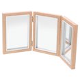 thumbnail image 1 of FONDOTIN Entryway Mirror with Hooks Foldable Mirror Wood for Reflective Surface 1Set, 1 of 6