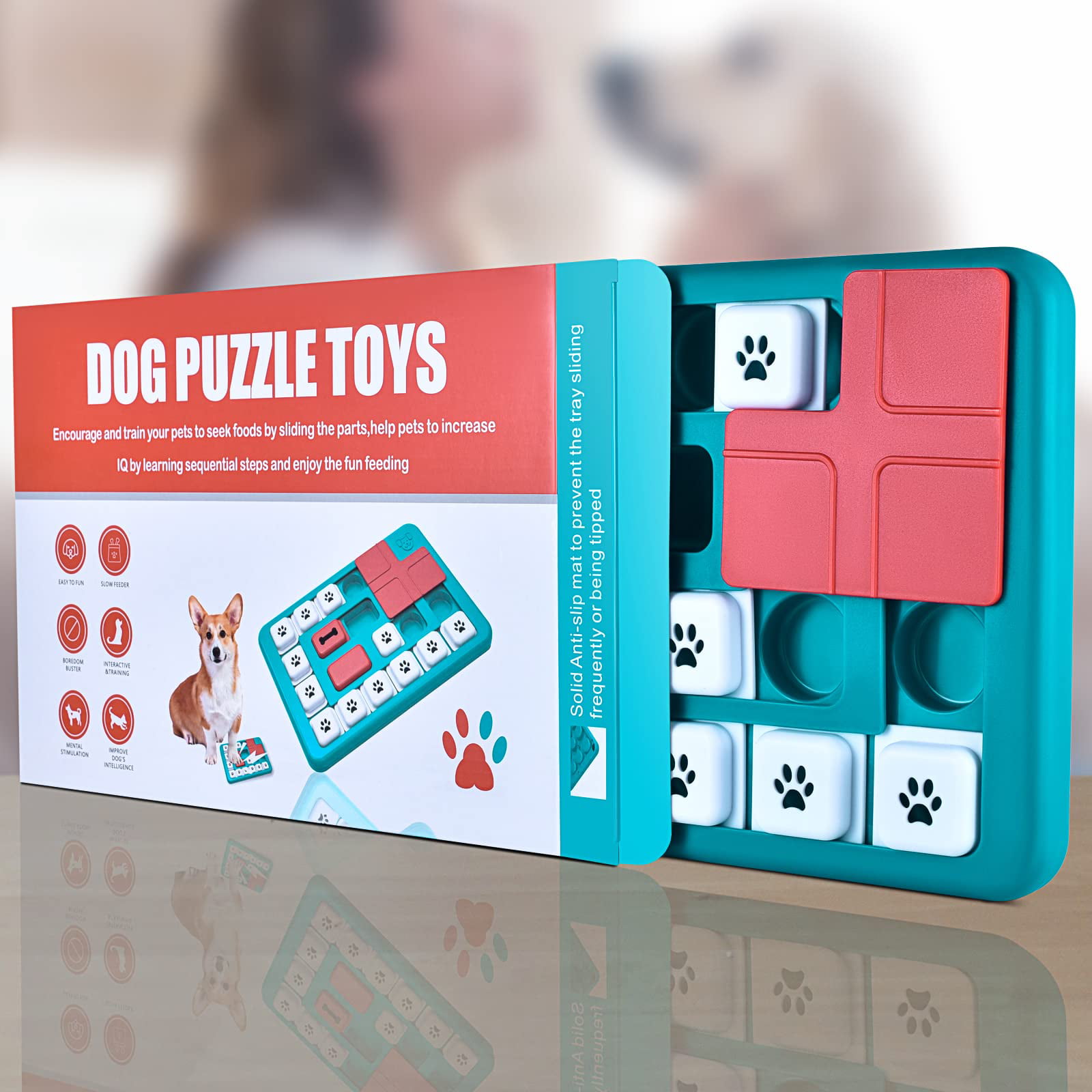 Advanced Interactive Puzzle Toy with Treat Dispenser for IQ Training Mental  Enrichment & Brain Stimulating – Petzo