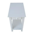thumbnail image 4 of International Concepts Narrow End Table in White, 4 of 11
