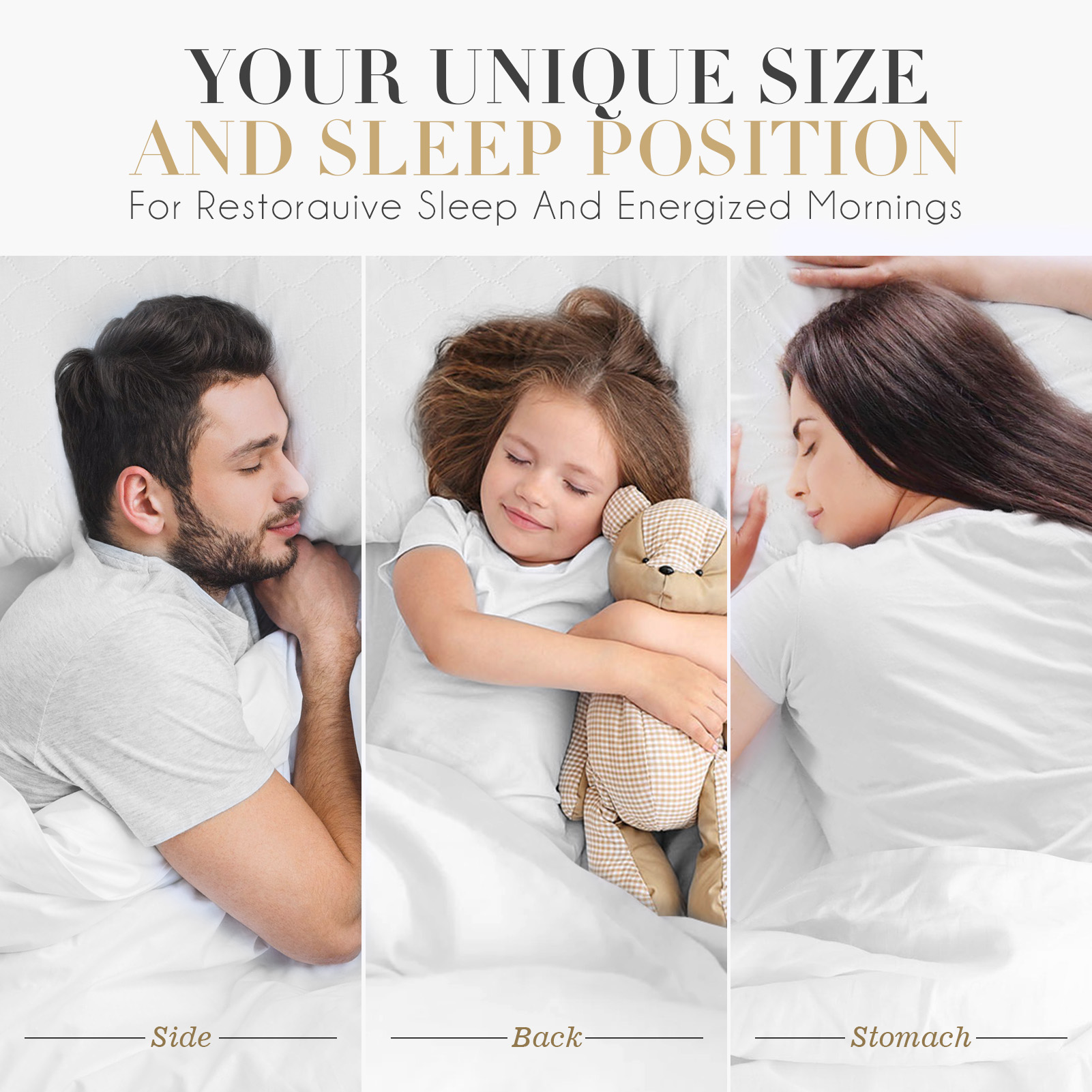 SORMAG Down Alternative Bed Pillows, Queen, 2 Pack, White photo 8