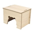 thumbnail image 2 of Casa de Madera para Hámster, Suministros de Paisajismo para Hábitat, Escondite para Mascotas, Cabaña de Juego, Escondite para Hámster, Lemmings, Hámst 15cmx11cmx11cm, 2 of 8