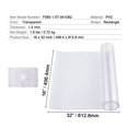thumbnail image 3 of KFFKFF Clear PVC Desk Protector, 16 x 32 Inch, 1.5 mm Thickness, Rectangle Table Cover, Water-Resistant & Simple to Clean, Ideal for Office, Dining, and Nightstand Surfaces, 3 of 9