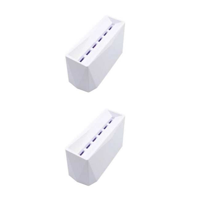 Ruiboury Reliable 6-Hole Tweezer Storage Rack Organizer for Eyelash Extension Supplies white 5.98x2.51x2.95 Inch 2Set