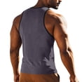 thumbnail image 4 of Garbnen Mens Tank Tops Summer Vacation Crew Neck Sleeveless Shirt Lightweight Going Out Big and Tall Muscle Shirt with Pockets Blue XXXL, 4 of 9