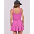 thumbnail image 4 of Vestido de tenis Caracilia Workout con bolsillos cortos para mujer, 4 of 8