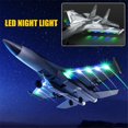 thumbnail image 2 of Avión Teledirigido Stealth , Avión de Combate Acrobático de 3 Canales con Luz RGB, Juguete de Avión de Regalo para Niños, 2 of 5