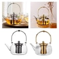 thumbnail image 2 of Thickened Glass Teapot Transparent Teapot Filter Teapot Home Heat- Flower Teapot, 2 of 5