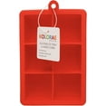 Silicone 6 Cube Ice Trays - Easy Fill & Release Flexible Ice Trays