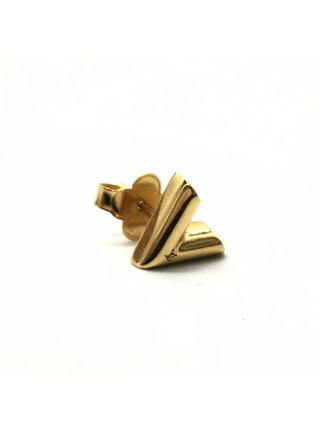 Louis Vuitton Earrings Women's Stud Essential V M68153 Gold