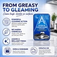 thumbnail image 2 of Oven and cookware cleaning paste, suitable for glass, appliances, ceramic, stoves, and - all-around kitchen cleaner - heavy-duty stainless steel degreaser, removes burnt-on grease and dirt 150g can, 2 of 4