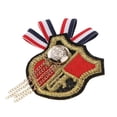 thumbnail image 1 of Insignia de broche de tela azul marino Zulema 2xTrendy Estilo Aleación Ramillete Accesorio, 1 of 8