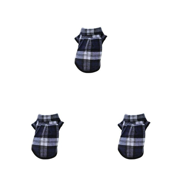 Ropa para perros Methold Chaleco para cachorros a cuadros flexible para mantener el calor CBP395358
